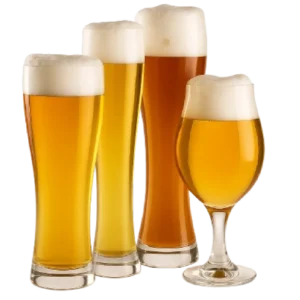 Verschiedene Biersorten