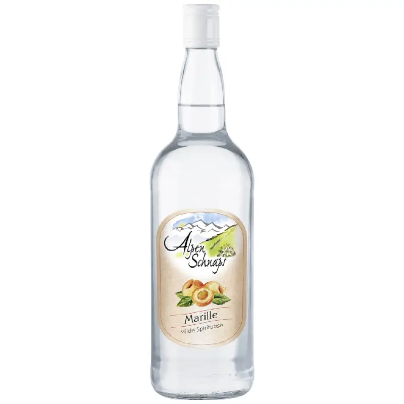 Alpenschnaps Steinbeisser Marille – 1,0 Liter 🍑🥃 Alpenschnaps Steinbeisser Marille Austrian Apricot Brandy – 1.0L