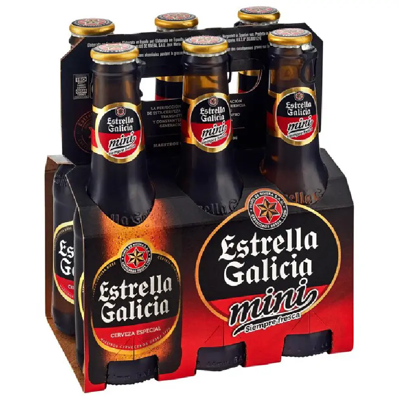 Estrella Galicia mini 24×0,2 Liter einweg Estrella Galicia Mini 24×0,2 Liter Einweg