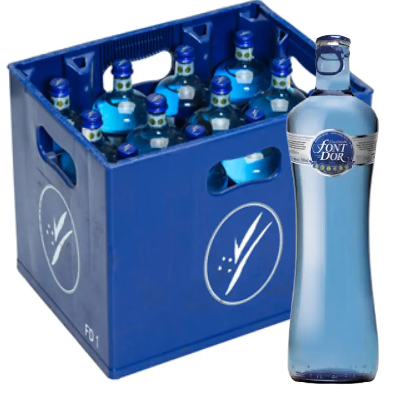 Font Dor MAXIMUM 0.5L – Natürliches Mineralwasser im praktischen Mehrwegformat Font Dor Naturell Natural Mineral Water - 20x0.5L Glass Bottles