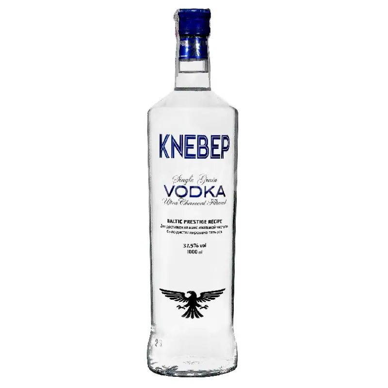 Knebep Vodka 1 Liter Knebep Vodka Premium 1L - Ultra-Pure Russian Vodka