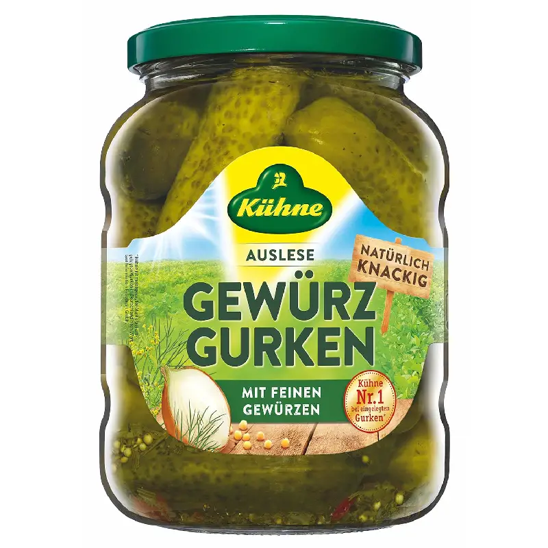 Kühne Gewürzgurken 720g Kühne Gewürzgurken - Crispy Spiced Pickles 670g