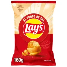 Lay's Chips Less Salt - Classic Crispy Potato Chips 150g