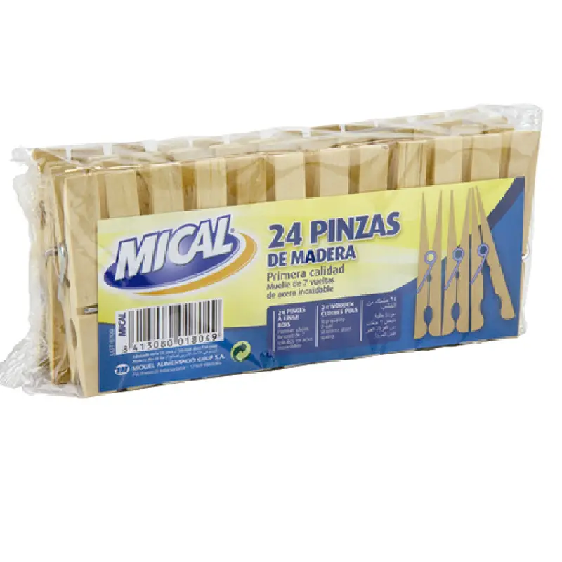 Mical Wäscheklammern aus Holz Mical Wooden Clothespins - 24 Pack
