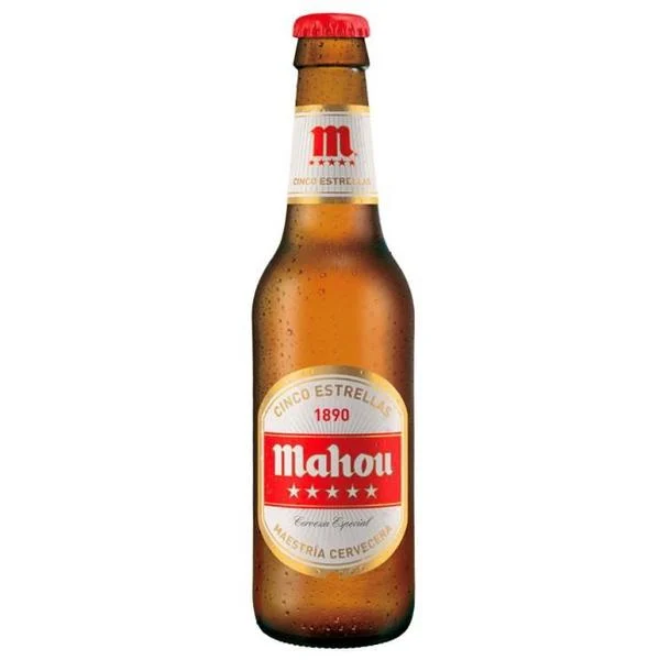 mahou-5-estrellas_15348372351469_p_grande.jpg Mahou 5 Estrellas Spanish Premium Lager - 30 x 0.2L Case