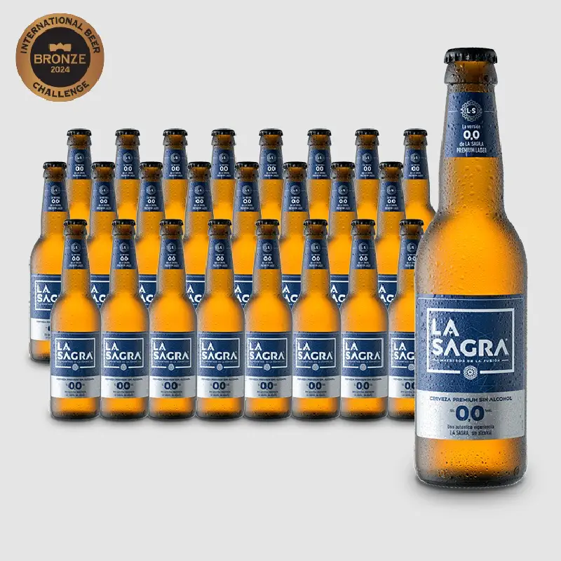 La Sagra tostsda 0,00 24 x 0.33l Einweg La Sagra 0,0 – Pack 24 x 0,33L Cerveza Sin Alcohol