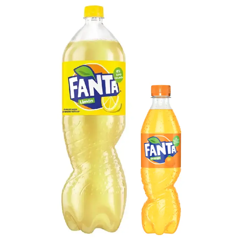 Fanta alle Größen PET Fanta Orange y Limón PET - Disponible en 10 Variedades desde 0.5L hasta 2L
