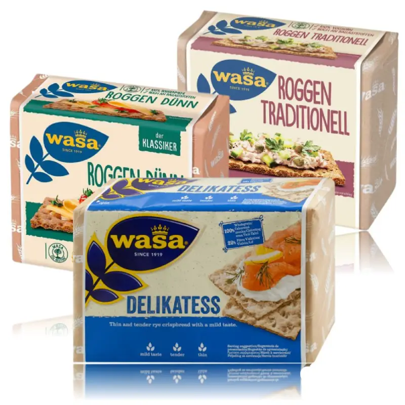 Wasa variation Wasa Knäckebrot - Swedish Crispbread Classic (Multiple Varieties)